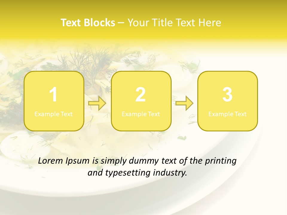 A Plate Of Pasta With Parsley On Top Of It PowerPoint Template