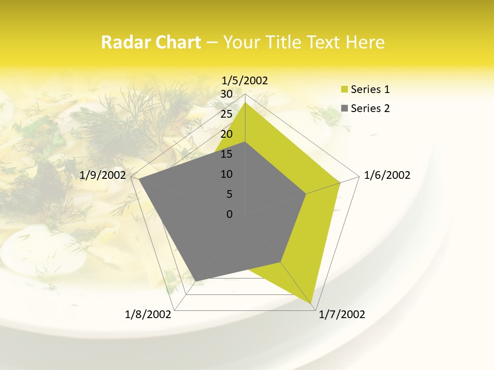 A Plate Of Pasta With Parsley On Top Of It PowerPoint Template
