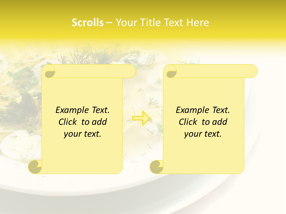 A Plate Of Pasta With Parsley On Top Of It PowerPoint Template