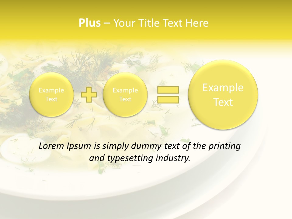 A Plate Of Pasta With Parsley On Top Of It PowerPoint Template