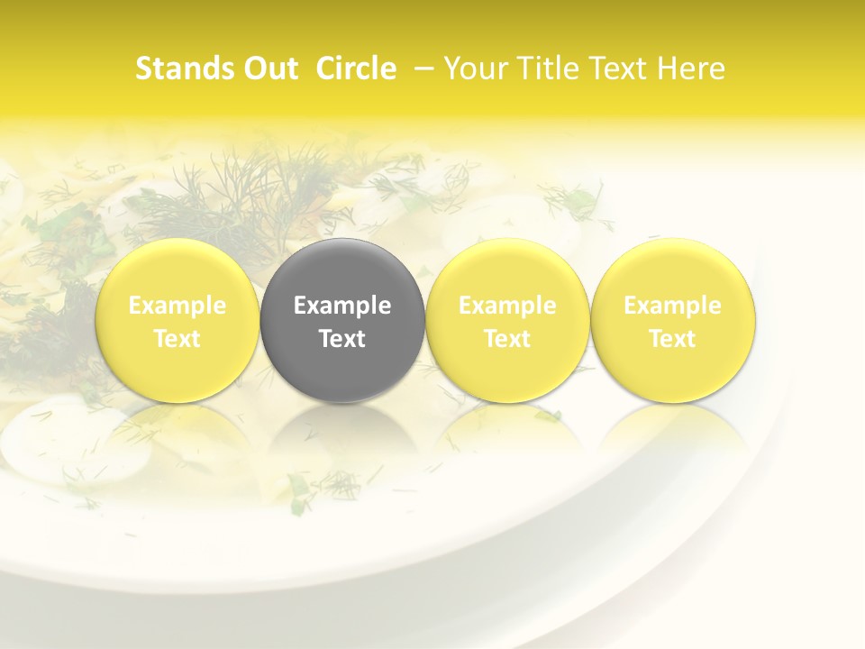 A Plate Of Pasta With Parsley On Top Of It PowerPoint Template