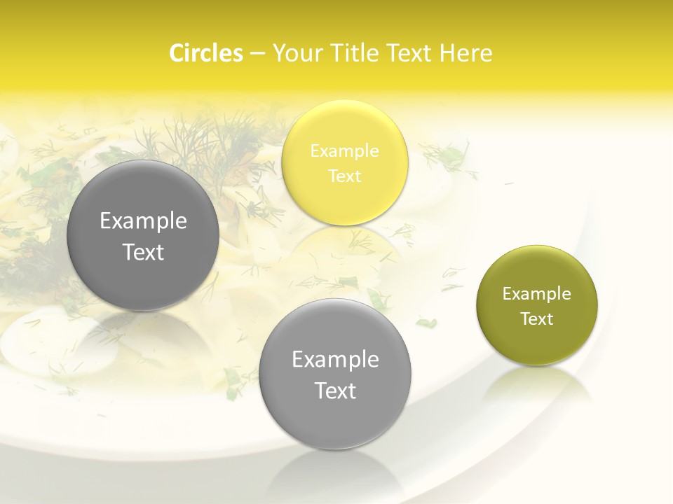 A Plate Of Pasta With Parsley On Top Of It PowerPoint Template