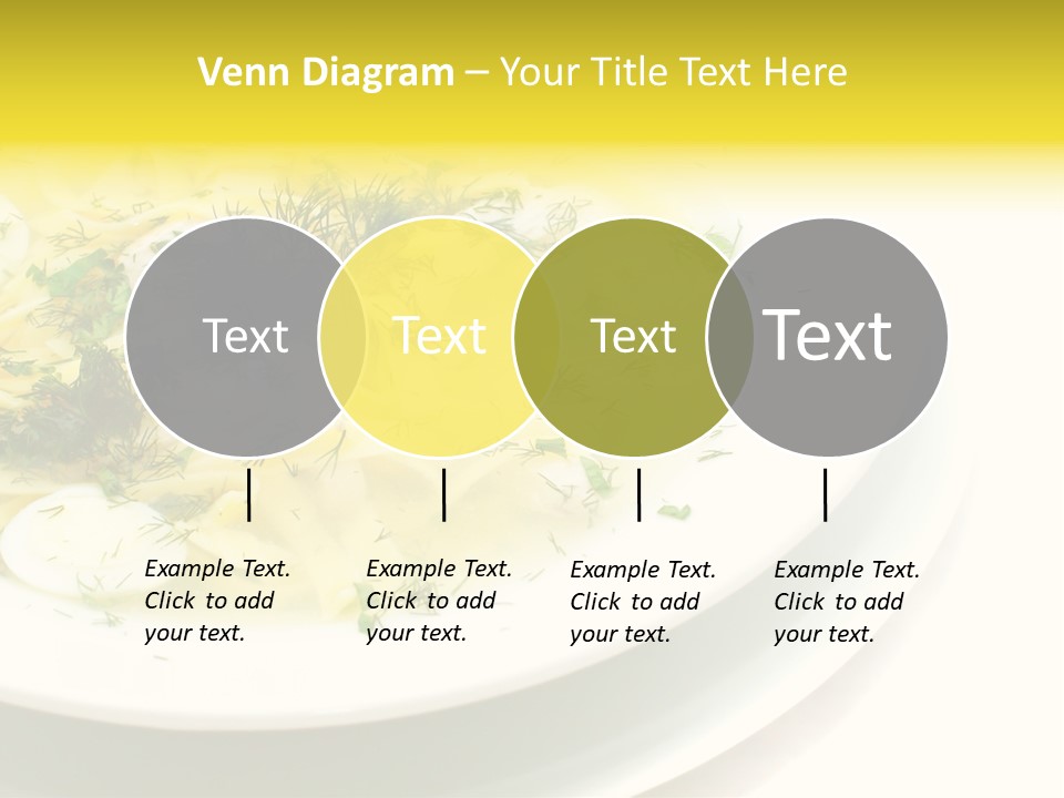 A Plate Of Pasta With Parsley On Top Of It PowerPoint Template