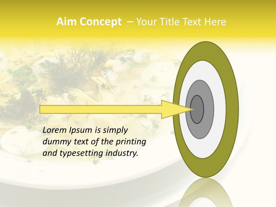 A Plate Of Pasta With Parsley On Top Of It PowerPoint Template