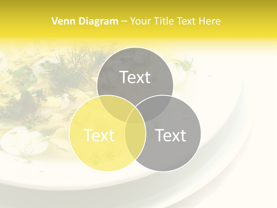 A Plate Of Pasta With Parsley On Top Of It PowerPoint Template