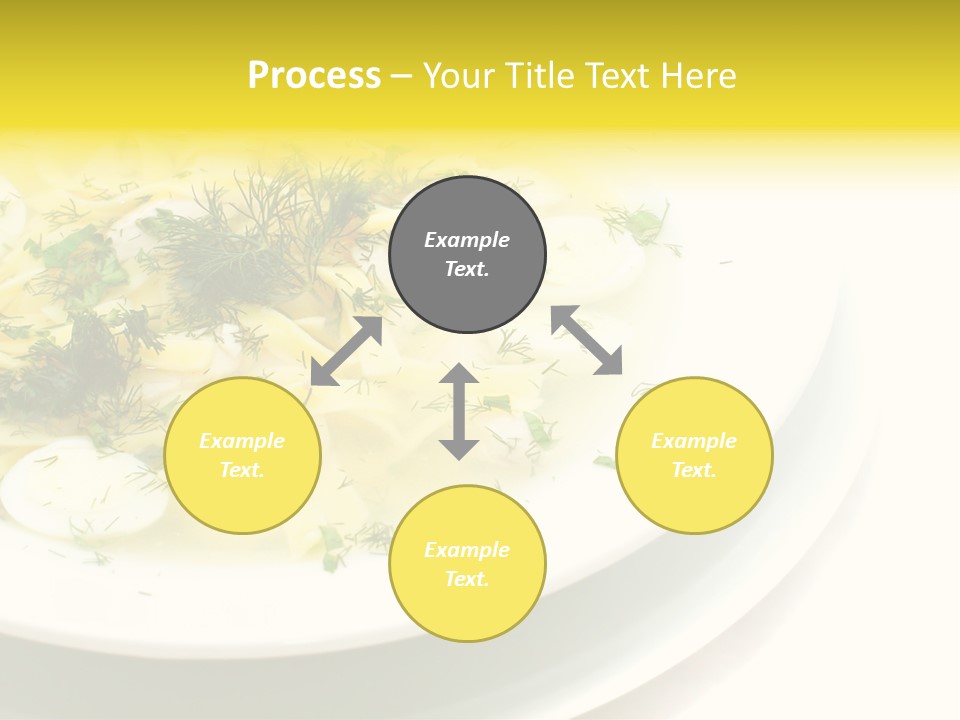 A Plate Of Pasta With Parsley On Top Of It PowerPoint Template