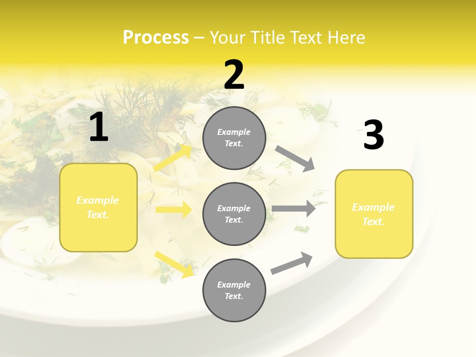 A Plate Of Pasta With Parsley On Top Of It PowerPoint Template