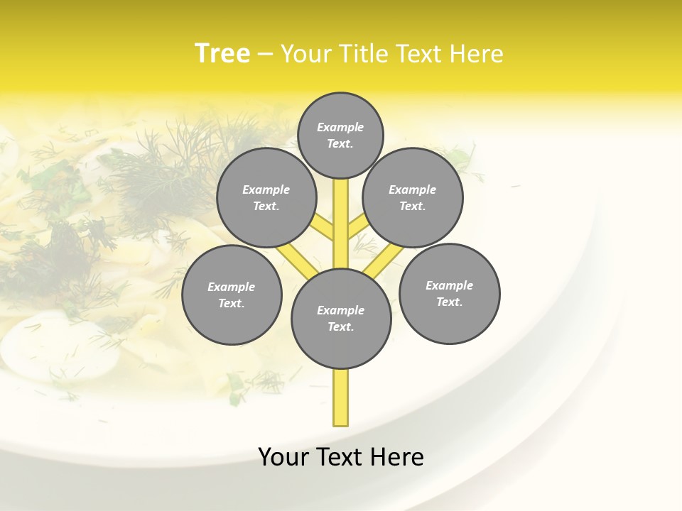 A Plate Of Pasta With Parsley On Top Of It PowerPoint Template