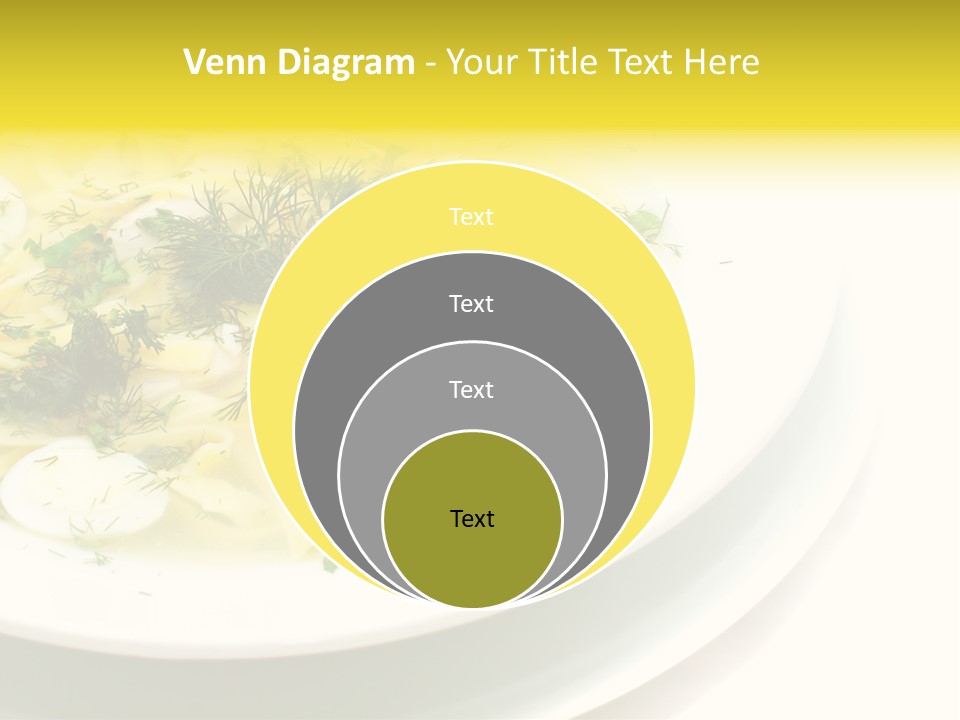 A Plate Of Pasta With Parsley On Top Of It PowerPoint Template