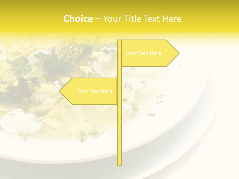 A Plate Of Pasta With Parsley On Top Of It PowerPoint Template
