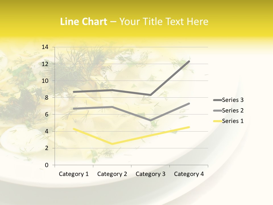 A Plate Of Pasta With Parsley On Top Of It PowerPoint Template
