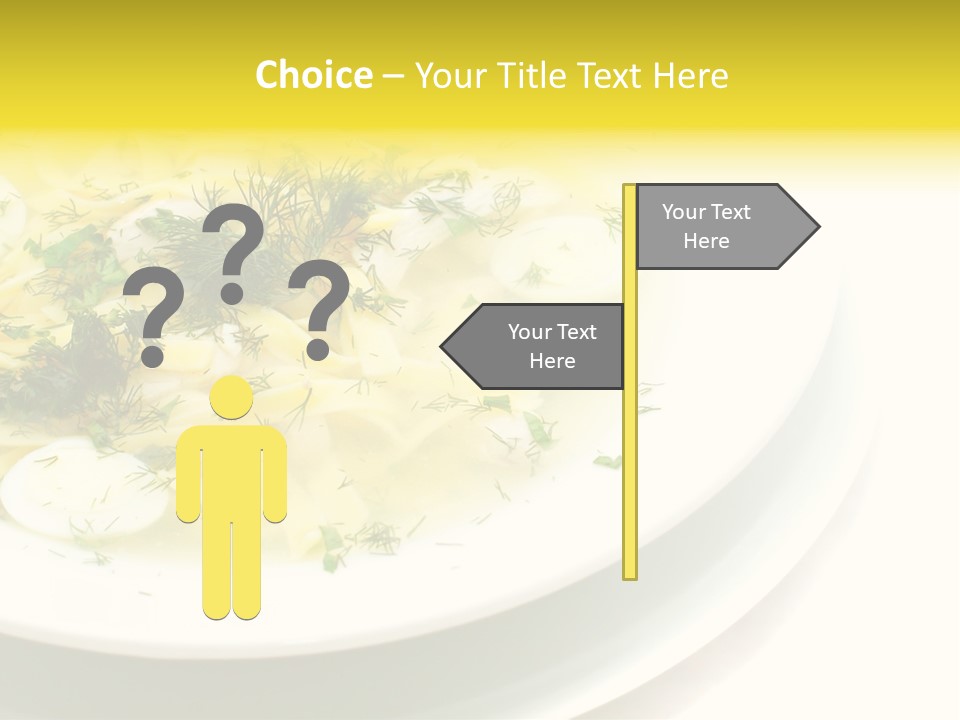 A Plate Of Pasta With Parsley On Top Of It PowerPoint Template