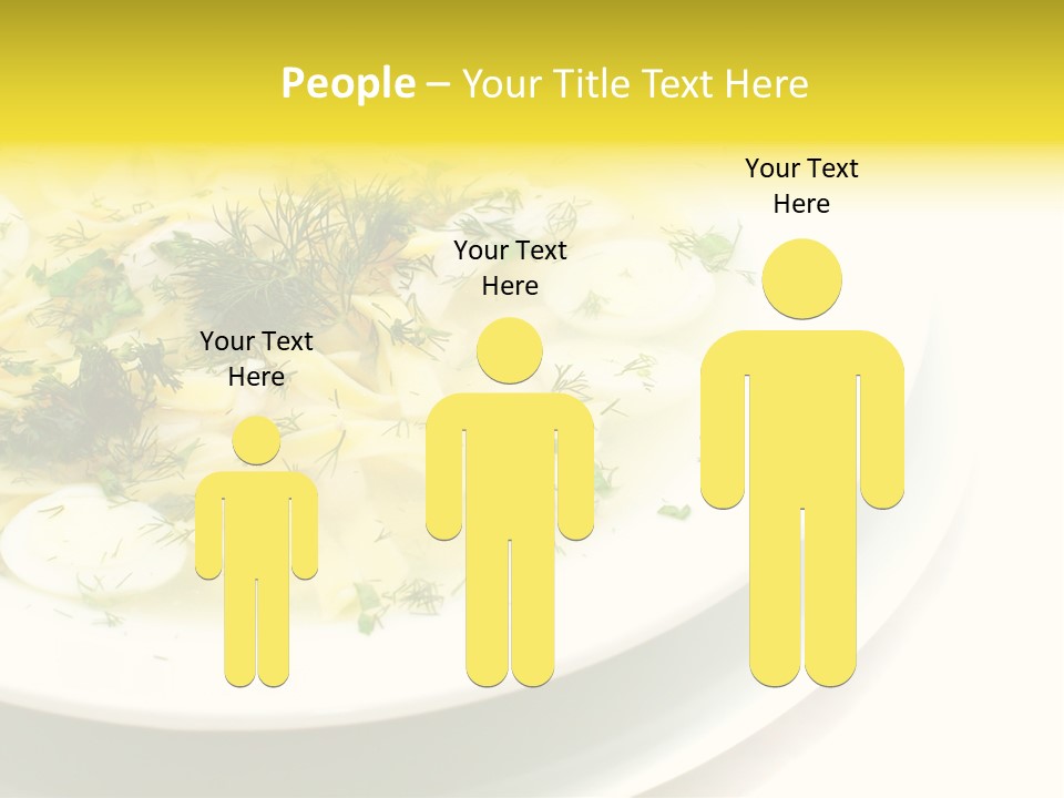 A Plate Of Pasta With Parsley On Top Of It PowerPoint Template