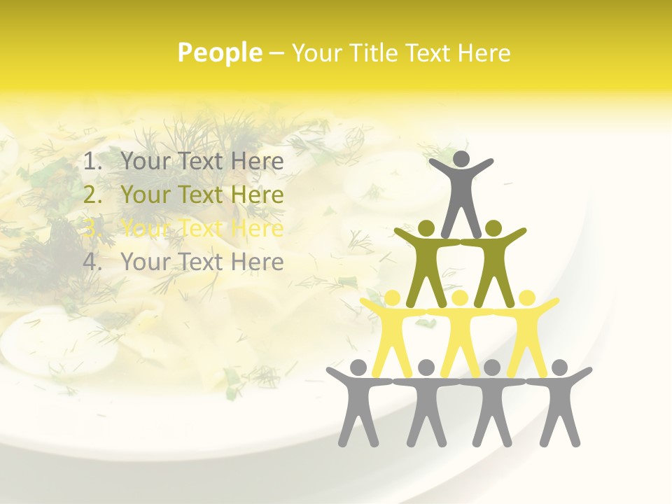 A Plate Of Pasta With Parsley On Top Of It PowerPoint Template