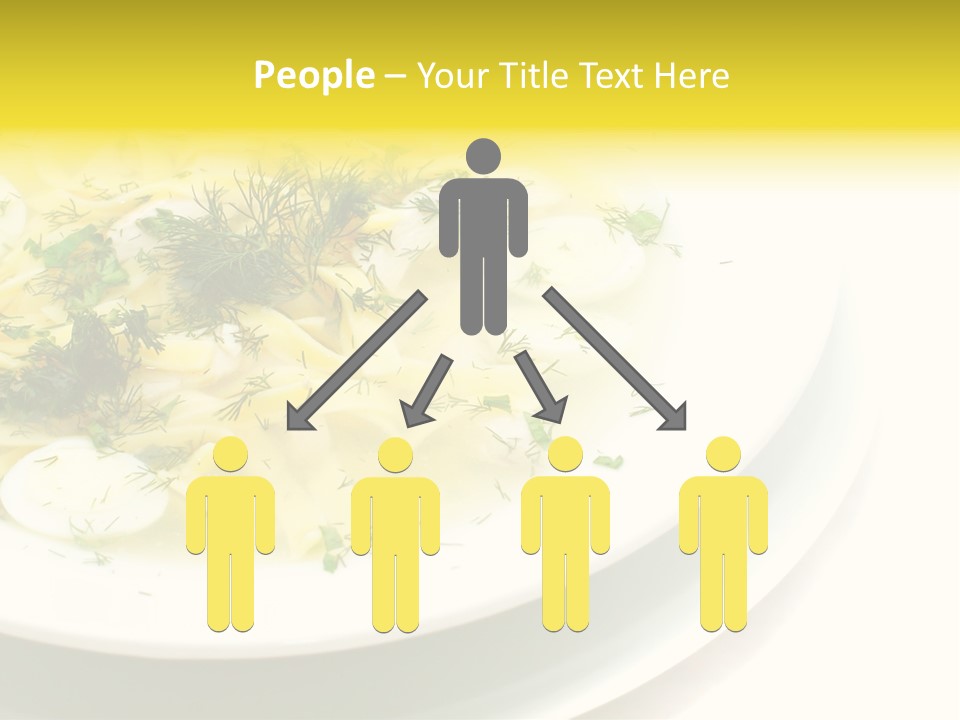 A Plate Of Pasta With Parsley On Top Of It PowerPoint Template