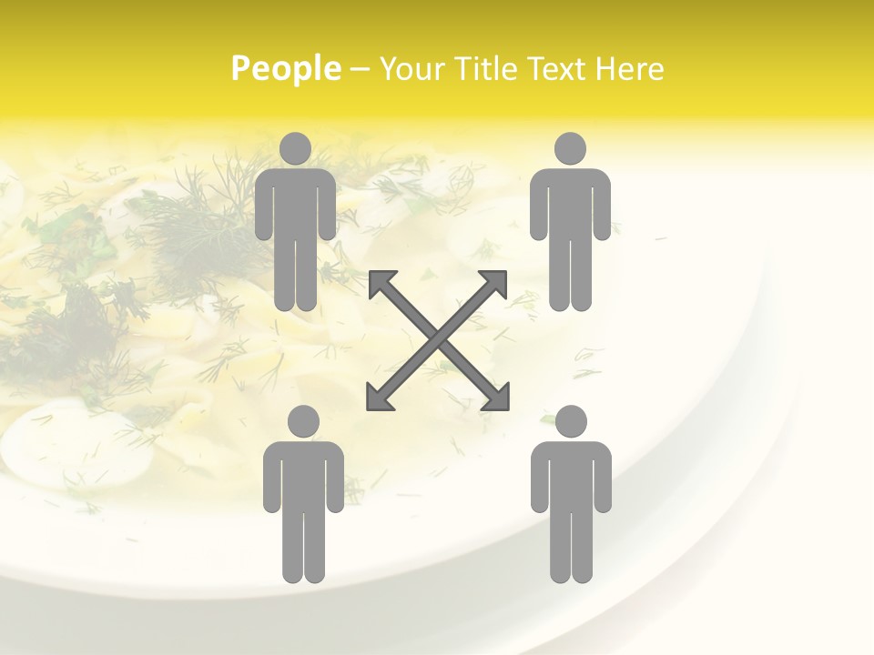 A Plate Of Pasta With Parsley On Top Of It PowerPoint Template