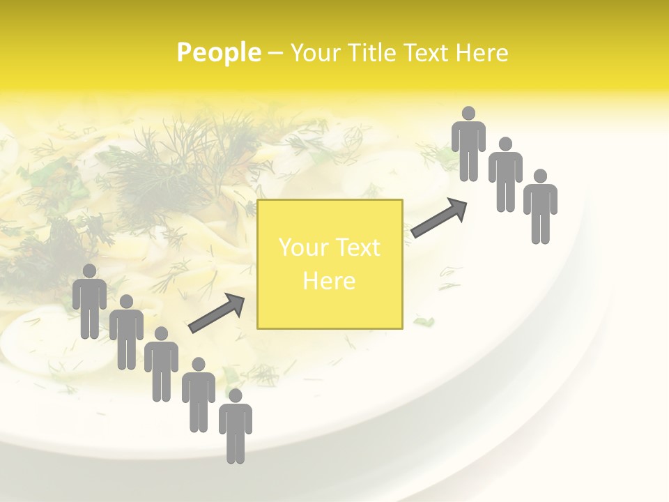 A Plate Of Pasta With Parsley On Top Of It PowerPoint Template