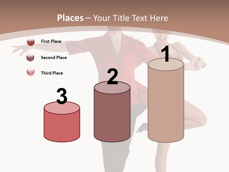 A Man And A Woman Dancing In A Dance Pose PowerPoint Template