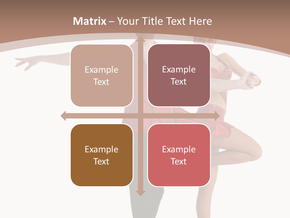 A Man And A Woman Dancing In A Dance Pose PowerPoint Template