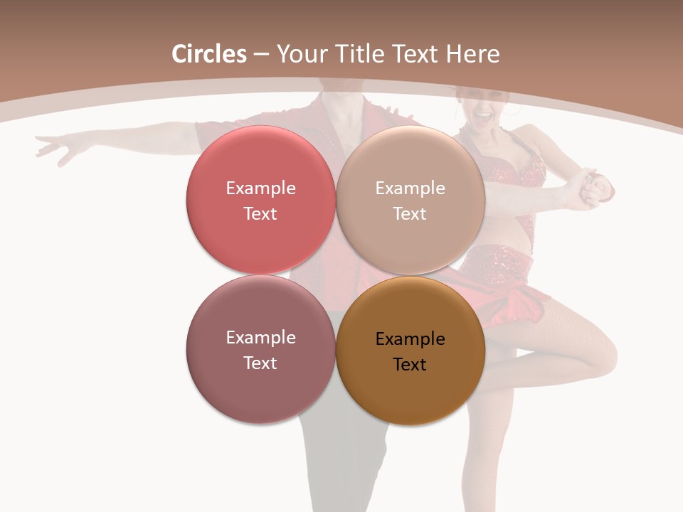 A Man And A Woman Dancing In A Dance Pose PowerPoint Template