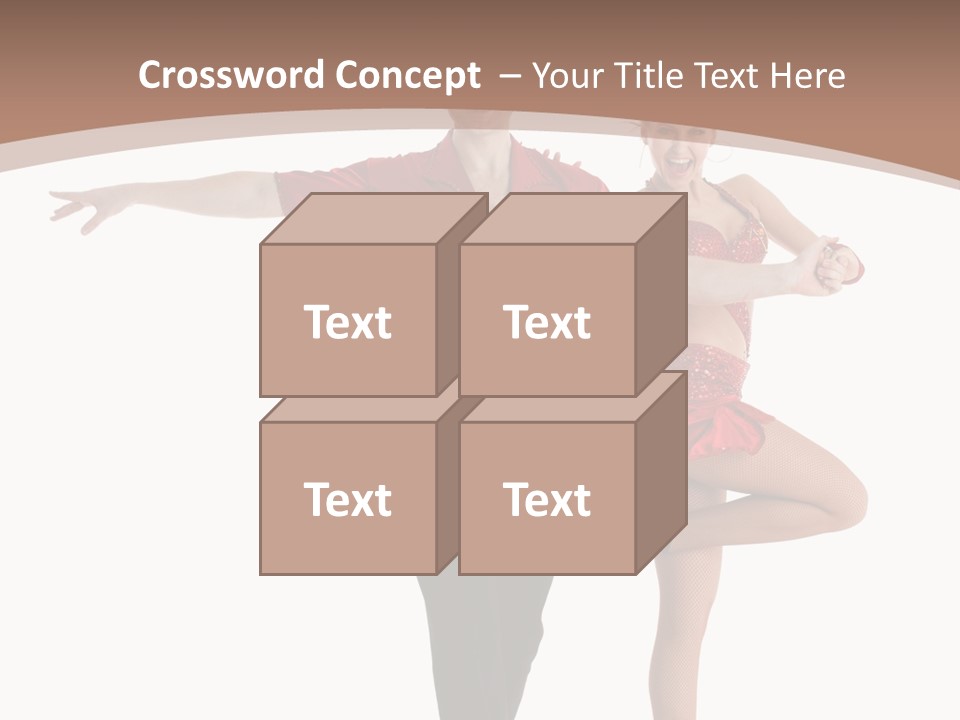 A Man And A Woman Dancing In A Dance Pose PowerPoint Template