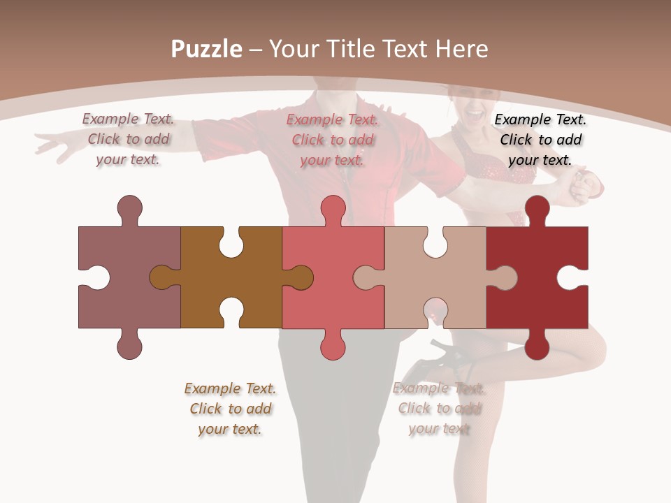 A Man And A Woman Dancing In A Dance Pose PowerPoint Template