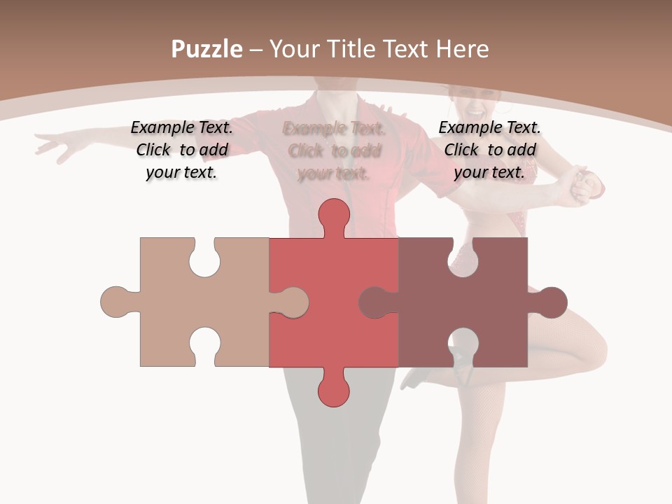 A Man And A Woman Dancing In A Dance Pose PowerPoint Template