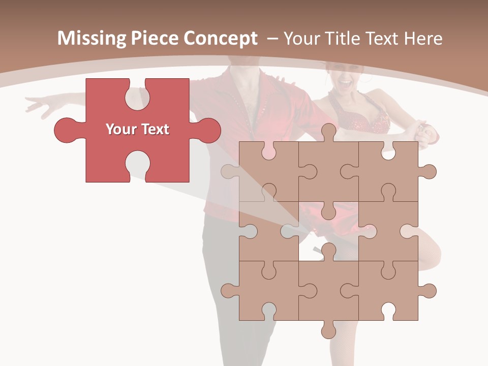 A Man And A Woman Dancing In A Dance Pose PowerPoint Template