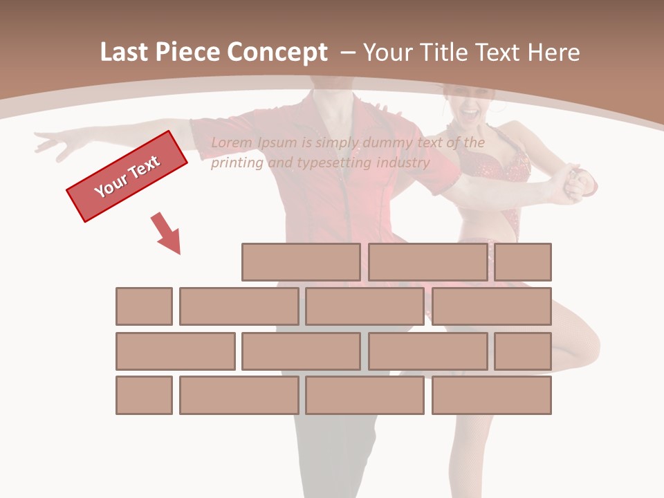 A Man And A Woman Dancing In A Dance Pose PowerPoint Template