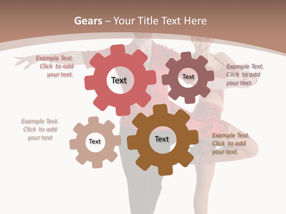 A Man And A Woman Dancing In A Dance Pose PowerPoint Template