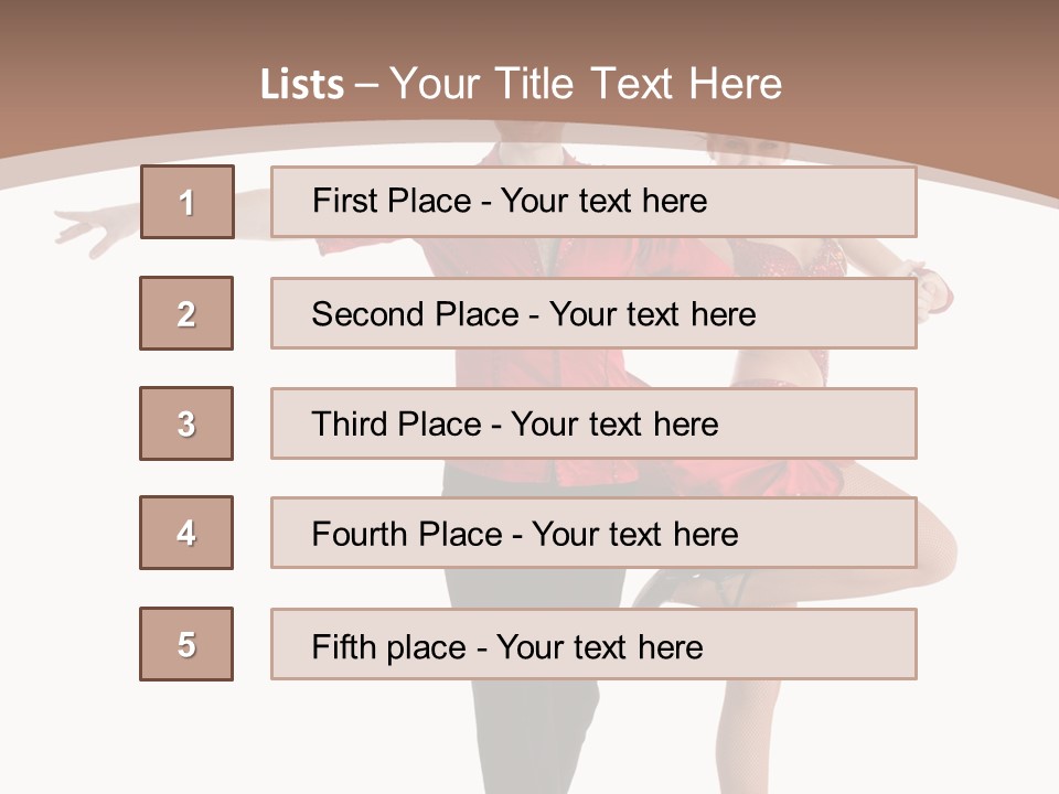 A Man And A Woman Dancing In A Dance Pose PowerPoint Template