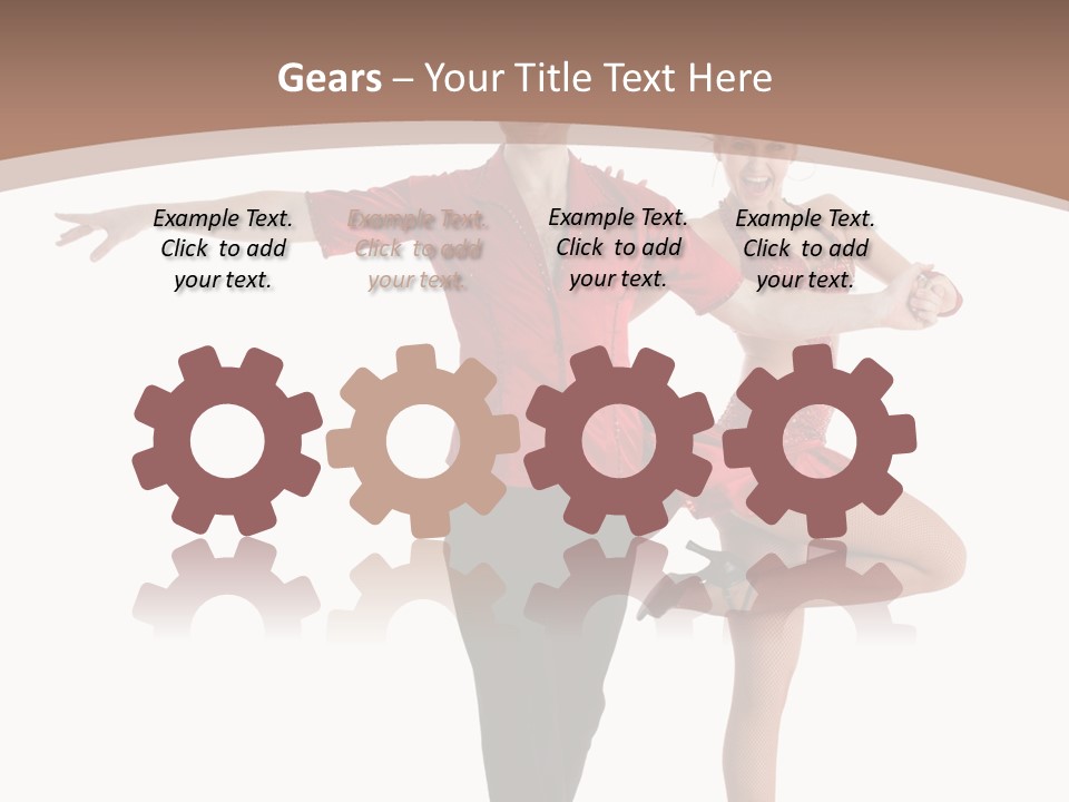 A Man And A Woman Dancing In A Dance Pose PowerPoint Template