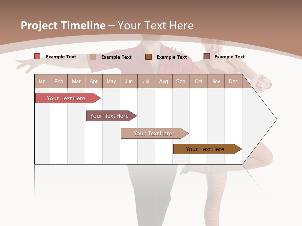 A Man And A Woman Dancing In A Dance Pose PowerPoint Template