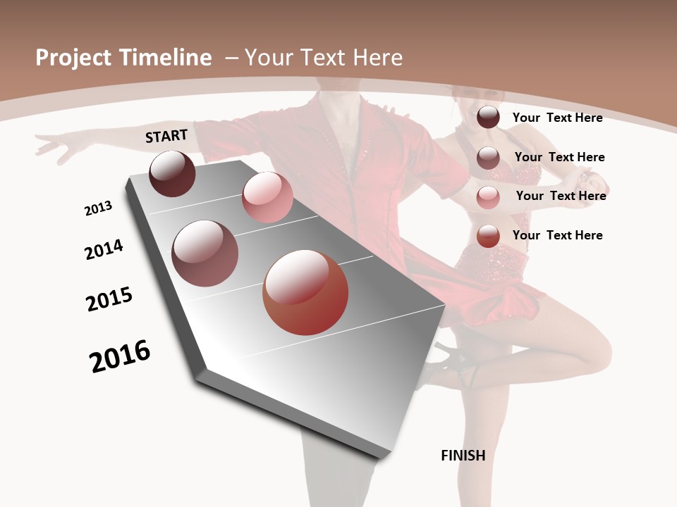 A Man And A Woman Dancing In A Dance Pose PowerPoint Template