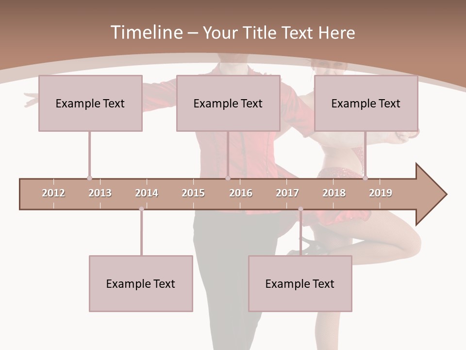 A Man And A Woman Dancing In A Dance Pose PowerPoint Template