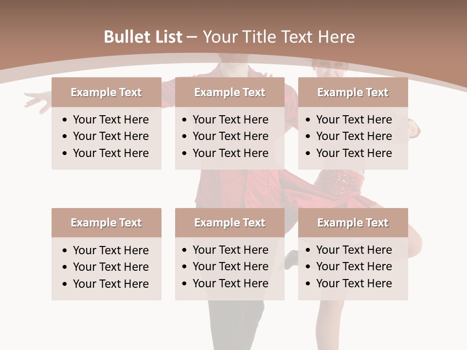 A Man And A Woman Dancing In A Dance Pose PowerPoint Template