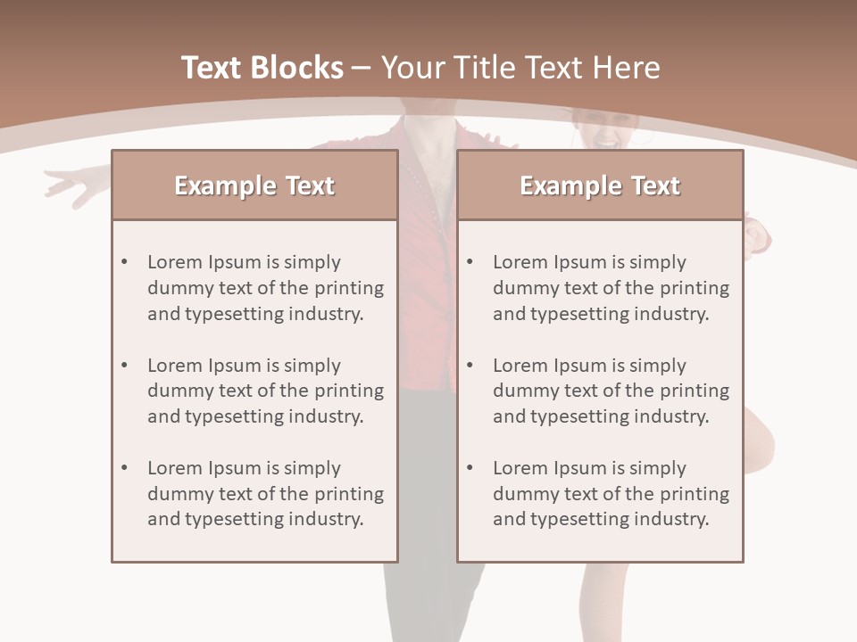 A Man And A Woman Dancing In A Dance Pose PowerPoint Template