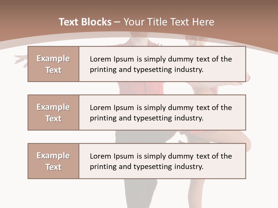 A Man And A Woman Dancing In A Dance Pose PowerPoint Template