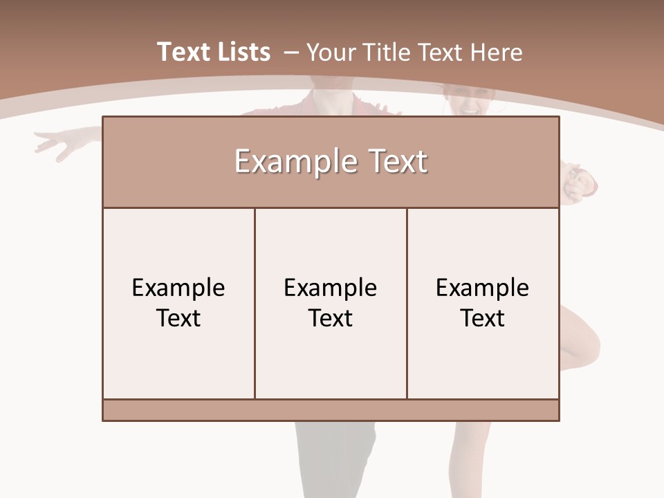 A Man And A Woman Dancing In A Dance Pose PowerPoint Template