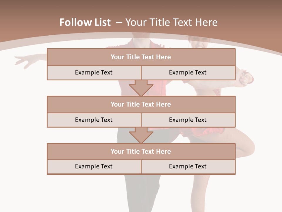 A Man And A Woman Dancing In A Dance Pose PowerPoint Template