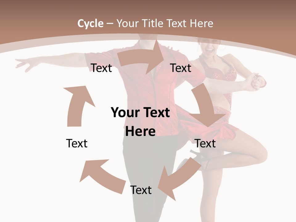 A Man And A Woman Dancing In A Dance Pose PowerPoint Template