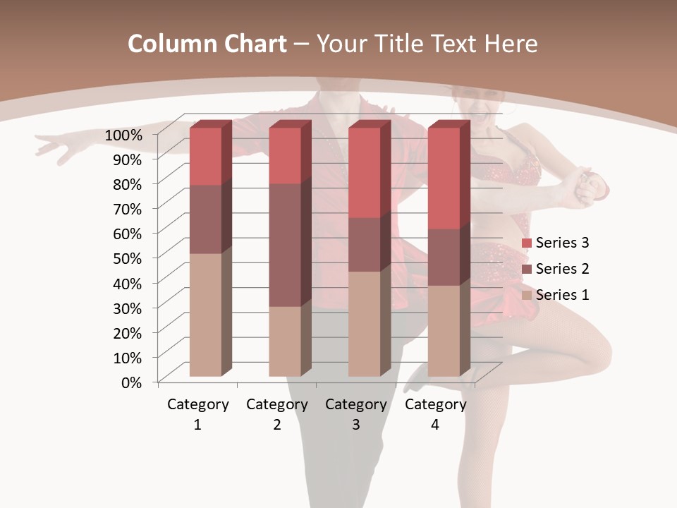 A Man And A Woman Dancing In A Dance Pose PowerPoint Template