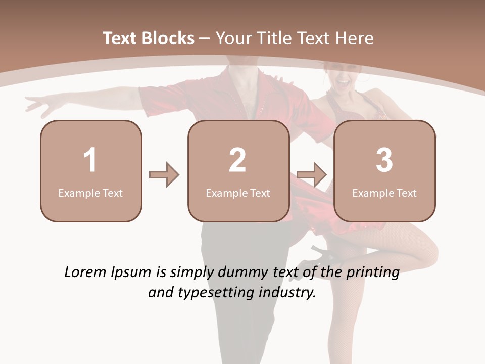 A Man And A Woman Dancing In A Dance Pose PowerPoint Template