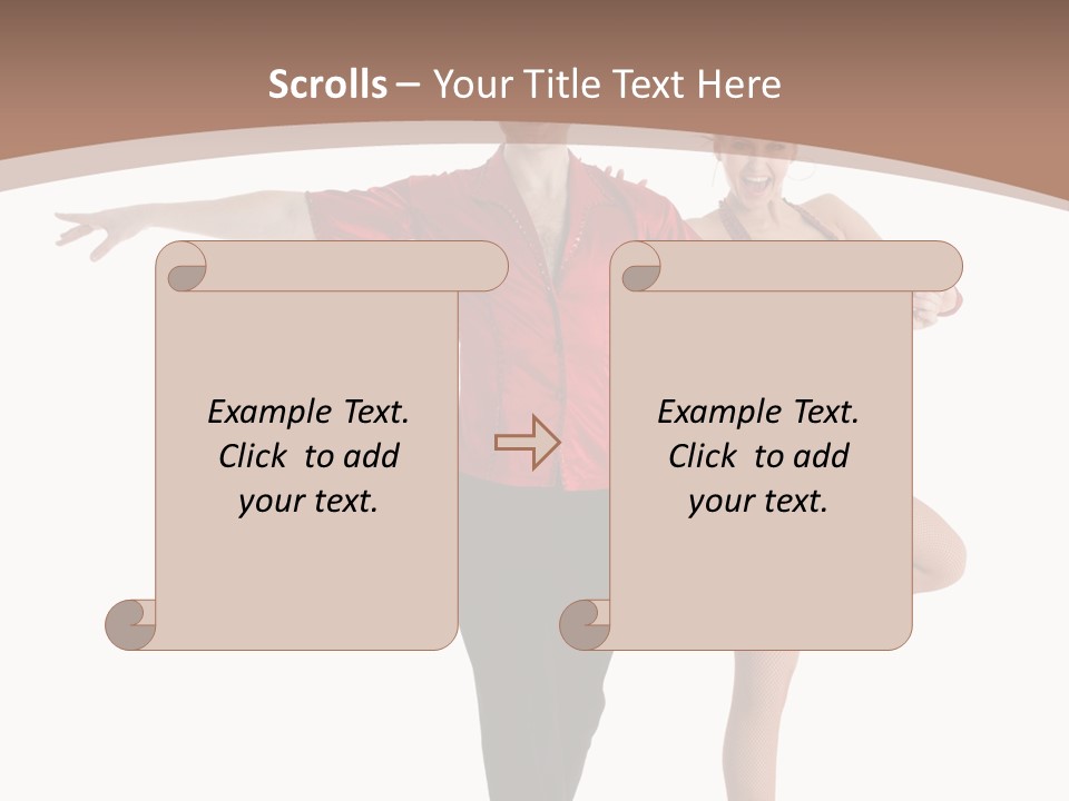 A Man And A Woman Dancing In A Dance Pose PowerPoint Template