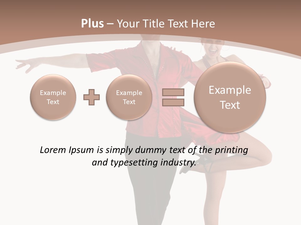 A Man And A Woman Dancing In A Dance Pose PowerPoint Template