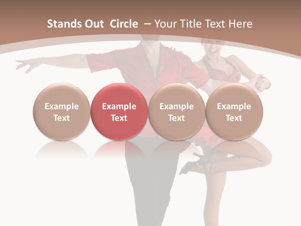 A Man And A Woman Dancing In A Dance Pose PowerPoint Template