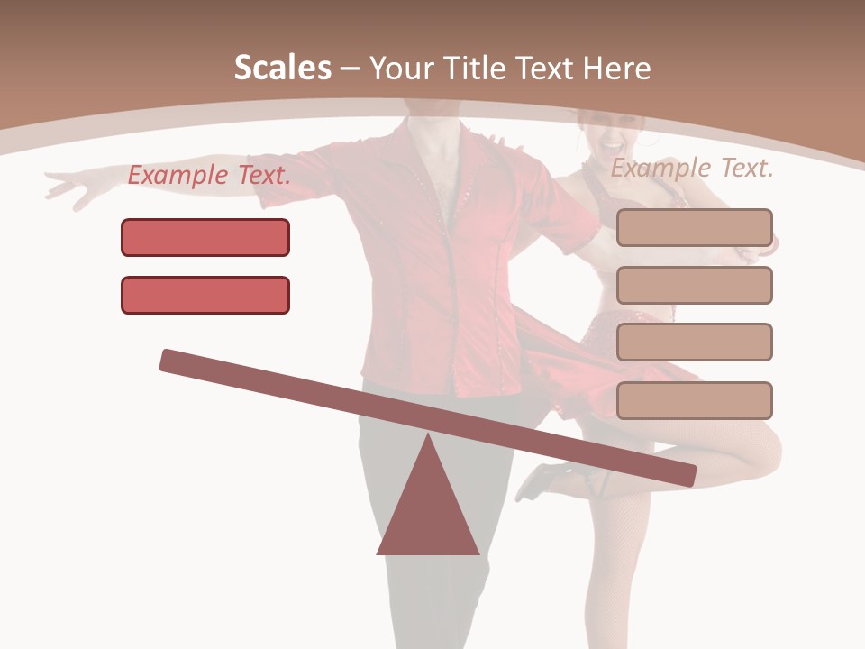 A Man And A Woman Dancing In A Dance Pose PowerPoint Template