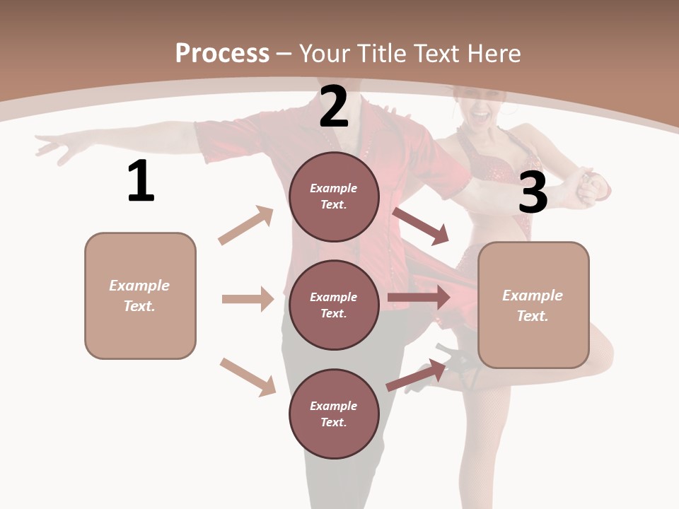 A Man And A Woman Dancing In A Dance Pose PowerPoint Template