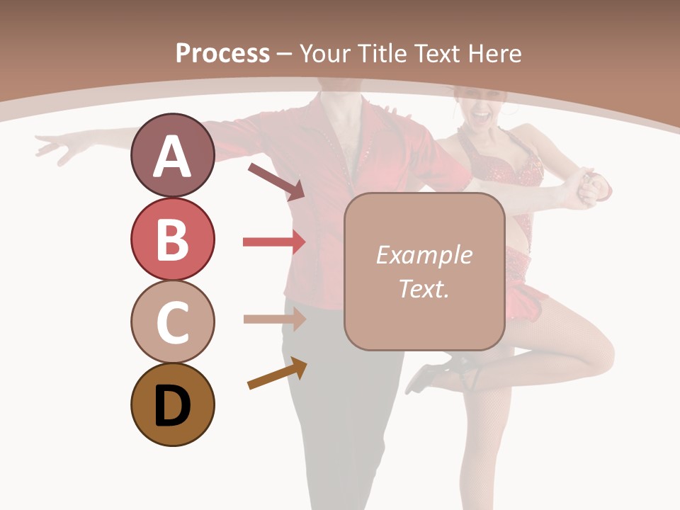 A Man And A Woman Dancing In A Dance Pose PowerPoint Template