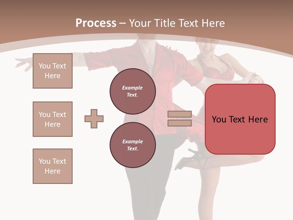 A Man And A Woman Dancing In A Dance Pose PowerPoint Template